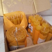 Box Miel: Velas de Cera-Miel de Abejas M