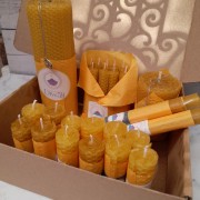Box Miel: Velas de Cera-Miel de Abejas XL  