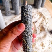 Velas Negras con Sal, Ruda y Romero Pack de 3 U.